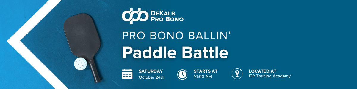 DeKalb Pro Bono Pro Bono Ballin' Paddle Battle